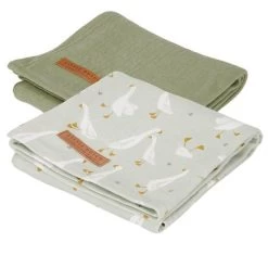 Little Dutch LD Swaddle 70x70cm -Baby Products Store 0012309 swaddle doeken 70 x 70 little goose pure olive 500