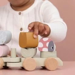 Little Dutch LD Block Train Flowers & Butterflies -Baby Products Store 0017230 little dutch stacking train flowers butterflies flowers butterflies 4