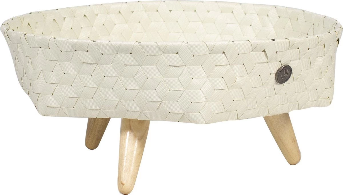 Dimensional - Tray Basket With Wooden Feet 1 Dimensional - Tray Basket With Wooden Feet