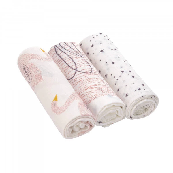 LÄSSIG Heavenly Soft Swaddle Large 3 Pack 3 LÄSSIG Heavenly Soft Swaddle Large 3 Pack - Image 3
