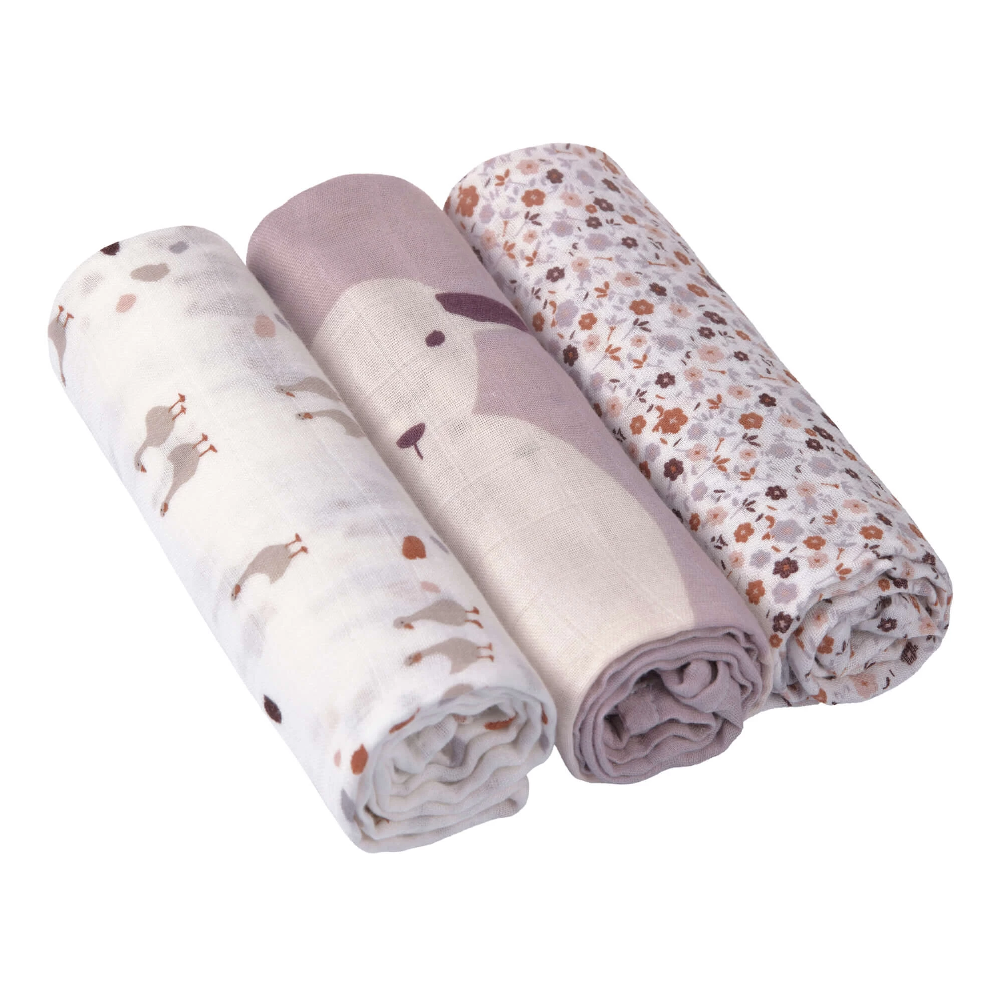 LÄSSIG Heavenly Soft Swaddle Large 3 Pack 8 LÄSSIG Heavenly Soft Swaddle Large 3 Pack - Image 8
