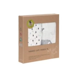 LÄSSIG Heavenly Soft Bamboo Swaddle 2 Pack