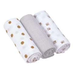 LÄSSIG Swaddle & Burp Blankets Large 3 Pack -Baby Products Store 1312008332 1
