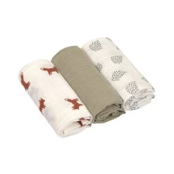 LÄSSIG Swaddle & Burp Blanket Medium