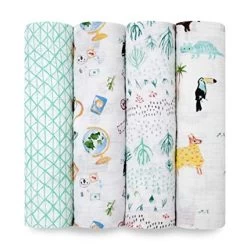 Aden + Anais Aden & Anais Swaddle Classic 4pack -Baby Products Store 2076 around the world