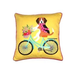 Cushion Dog On Bike