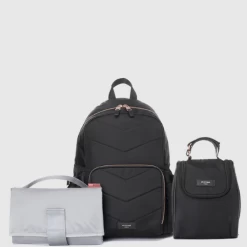 Storksak Hero Quilt Backpack - Black