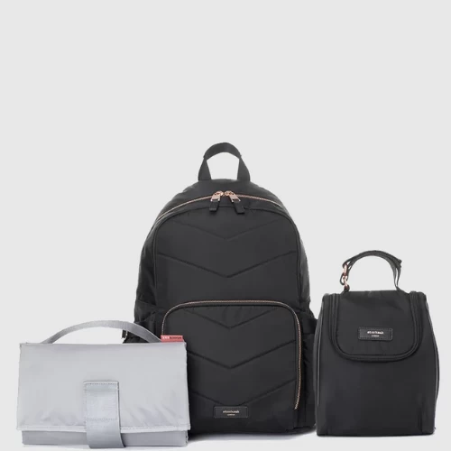 Storksak Hero Quilt Backpack - Black 1 Storksak Hero Quilt Backpack - Black