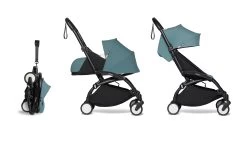 Complete BABYZEN Stroller YOYO² 0+ Newborn Packand 6+ -Baby Products Store 3 YOYO 2 BLACK FRAME AQUA WEB 1