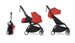 Complete BABYZEN Stroller YOYO² 0+ Newborn Packand 6+ -Baby Products Store 3 YOYO 2 BLACK FRAME RED WEB 1