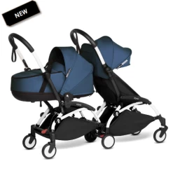BABYZEN YOYO Double Stroller Bassinet / 6+YOYO Connect Frame, YOYO Bassinet, Adapters /YOYO² Frame, 6+ Color Pack