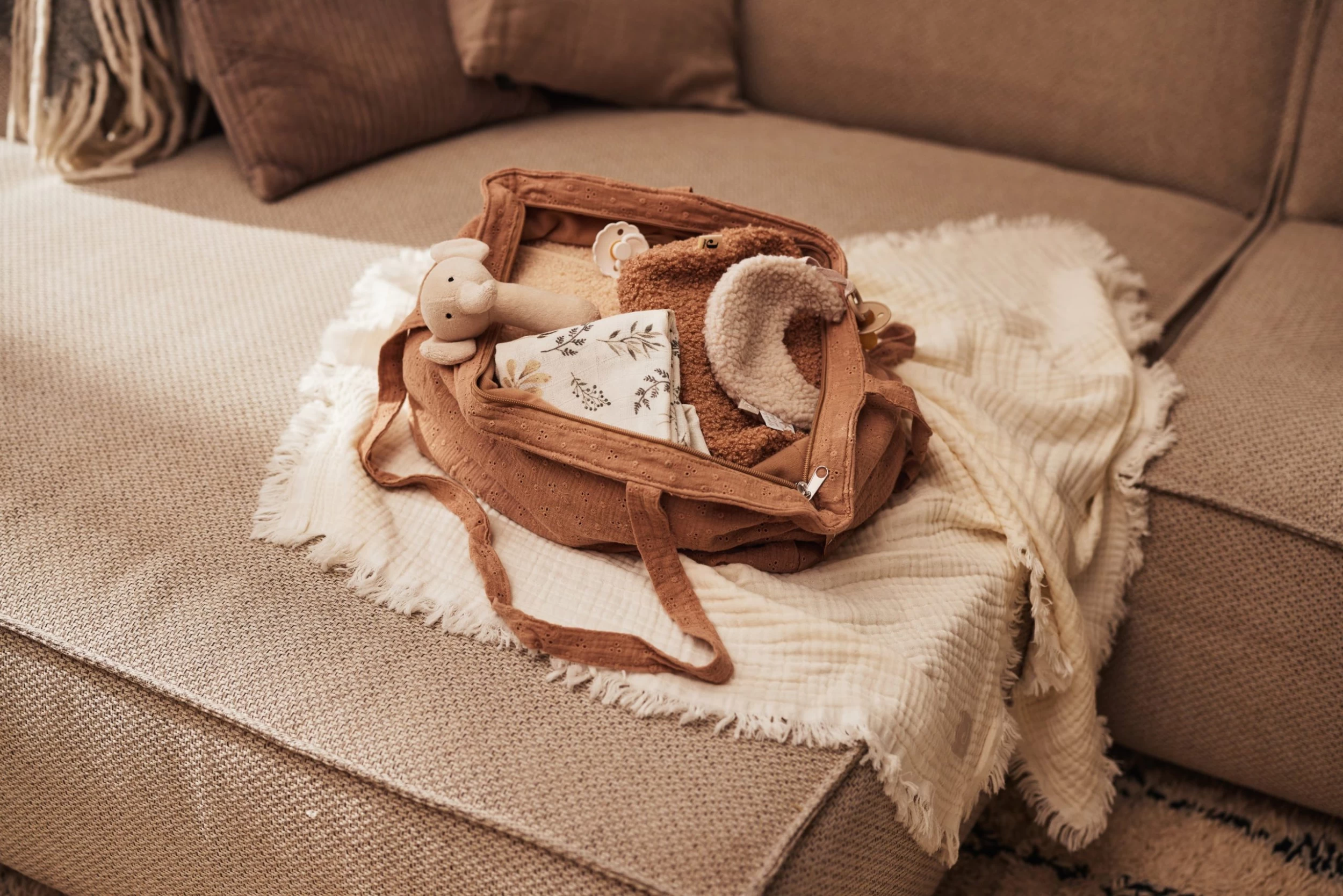 Jollein Blanket Muslin Fringe 120 X 120 Cm 17 Jollein Blanket Muslin Fringe 120 X 120 Cm - Image 17