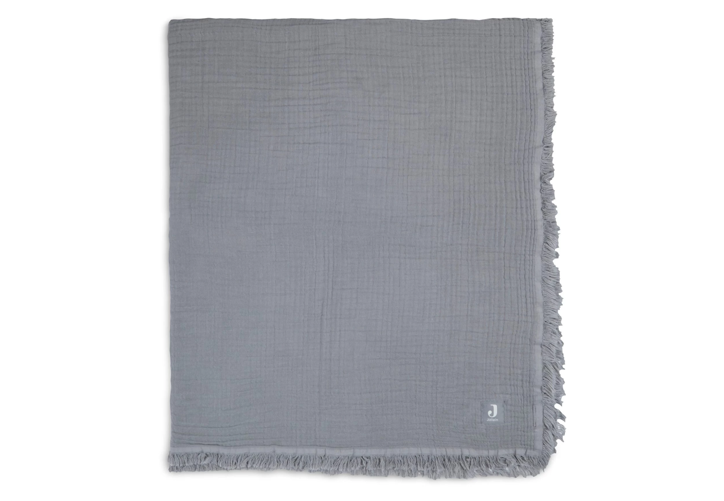 Jollein Blanket Muslin Fringe 120 X 120 Cm 7 Jollein Blanket Muslin Fringe 120 X 120 Cm - Image 7