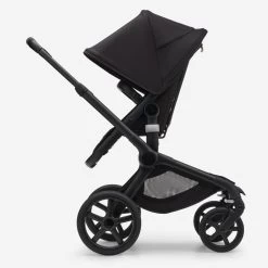 Bugaboo Fox5 Complete -Baby Products Store Bugaboo Fox 5 bassinet seat stroller black chassis midnight black fabrics midnight black sun canopy x PV006272 04