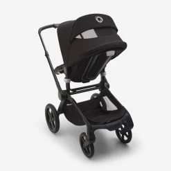 Bugaboo Fox5 Complete -Baby Products Store Bugaboo Fox 5 bassinet seat stroller black chassis midnight black fabrics midnight black sun canopy x PV006272 07