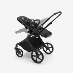 Bugaboo Fox Cub Complete 14 Bugaboo Fox Cub Complete -Baby Products Store Bugaboo Fox Cub bassinet seat stroller black chassis midnight black fabrics midnight black sun canopy x PV006108 05
