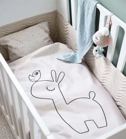 Done By Deer Quilted Bed Bumper With Strings Waves -Baby Products Store CS752 2