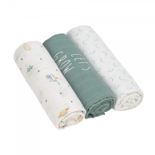 LÄSSIG Heavenly Soft Swaddle Large 3 Pack 6 LÄSSIG Heavenly Soft Swaddle Large 3 Pack - Image 6