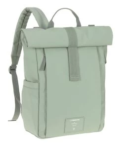LÄSSIG Rolltop Backpack -Baby Products Store Laessig GRE Rolltop Up Backpack Silver Green 324260 2