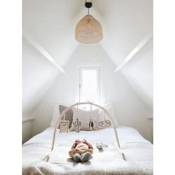 Childhome Baby Gym Universal Round Wood- Natural -Baby Products Store Moodshots GYMRNA GYMTOYS MOOD 3