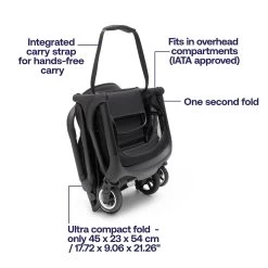 Bugaboo Butterfly Complete 29 Bugaboo Butterfly Complete -Baby Products Store PV005053 Bugaboo Butterfly black chassis midnight black fabrics midnight black sun canopy x PV005053 10