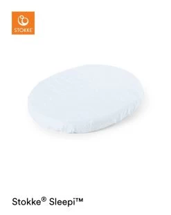 STOKKE Sleep Mini Fitted Sheet -Baby Products Store StokkeSleepi Mini FittedSheet BlueSea 171228 0268 SP 1