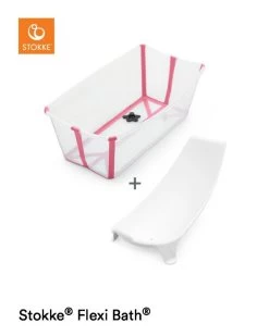 Stokke Flexi Bath Bundle -Baby Products Store Stokke Flexibath Transparent Pink bundle