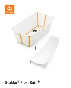 Stokke Flexi Bath Bundle -Baby Products Store Stokke Flexibath White Yellow bundle