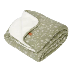 Little Dutch LD Blanket Pure & Soft 110 X 140 -Baby Products Store TE11121011 WildFlowers Olive 2