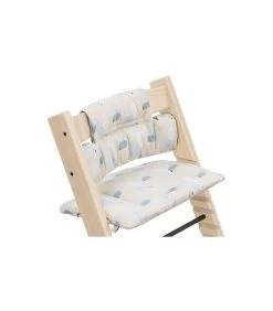 Stokke Tripp Trapp Classic Cushion -Baby Products Store TrippTrapp Natural CLOSE ClassCush BirdsBlue 2 8 eCom