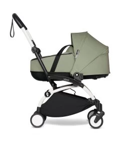 BABYZEN Stroller YOYO² Bassinet -Baby Products Store YOYO2 BASSINET PROFILEWHITEFRAME OLIVE WEB jpg