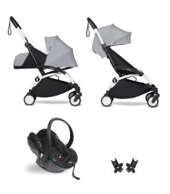 All-in-one BABYZEN Stroller YOYO² 0+ Newborn Pack, Car Seat And 6+ -Baby Products Store YOYO2ALLINONE 0 WHITEFRAME WEB