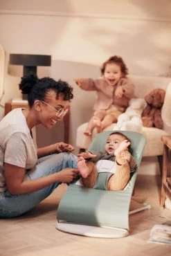 BabyBjörn Bouncer Soft Cotton Jersey -Baby Products Store bouncer balance soft lightsage gray cotton jersey lifestyle babybjorn 02