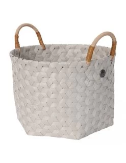 Dimensional Basket M -Baby Products Store dimensional open round basket with rattan handles size s