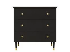 Cloë Matt Black Dresser 3 Drawers