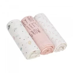 LÄSSIG Heavenly Soft Swaddle Large 3 Pack 22 LÄSSIG Heavenly Soft Swaddle Large 3 Pack -Baby Products Store explorer girls
