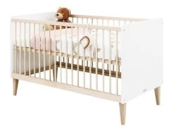 Indy Cotbed 140x70cm White/ Natural -Baby Products Store indycb1
