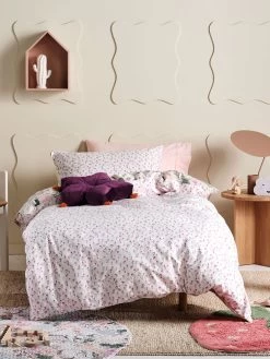 Duvet Cover Set Bunny Tales -Baby Products Store lh kids bunny tales pink posey qcs d8