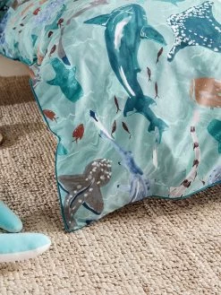 Duvet Cover Set Shark School -Baby Products Store lh kids shark school aqua qcs d3