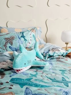 Duvet Cover Set Shark School -Baby Products Store lh kids shark school aqua qcs d5