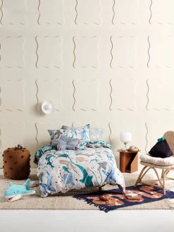 Duvet Cover Set Shark School -Baby Products Store lh kids shark school aqua qcs h1r