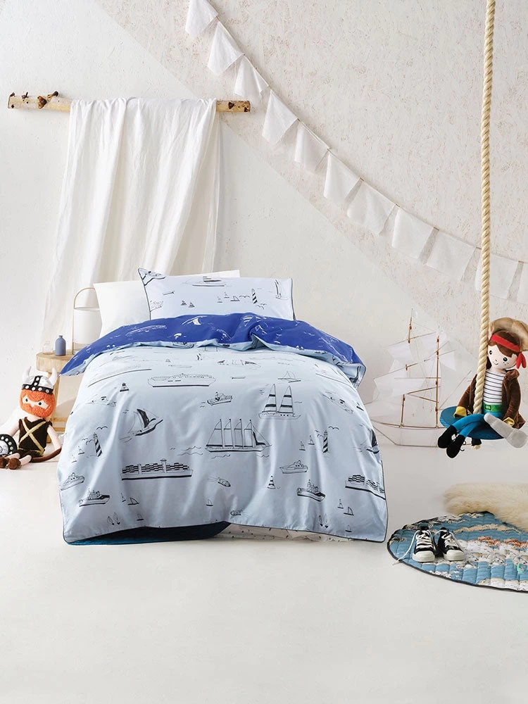 Duvet Cover Set Ships Ahoy 1 Duvet Cover Set Ships Ahoy
