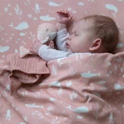 Little Dutch LD Blanket Pure & Soft 110 X 140 -Baby Products Store ocean pink ocean 2
