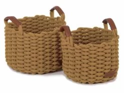 KD Korbo Medium Basket Set Of 2 -Baby Products Store ochre