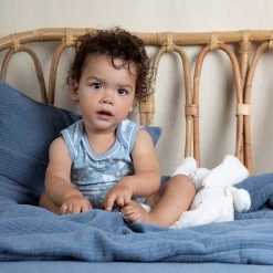 Little Dutch LD Blanket Pure & Soft 110 X 140 -Baby Products Store pure blue blue 1