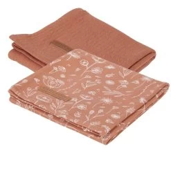 Little Dutch LD Swaddle 70x70cm -Baby Products Store wild flowers rust pure rust