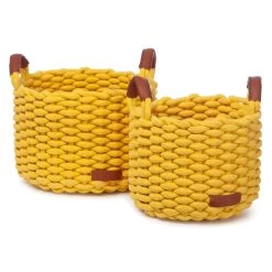 KD Korbo Medium Basket Set Of 2 -Baby Products Store yellow 3badd774 5b52 4642 a6db 0f04ae98d1a7
